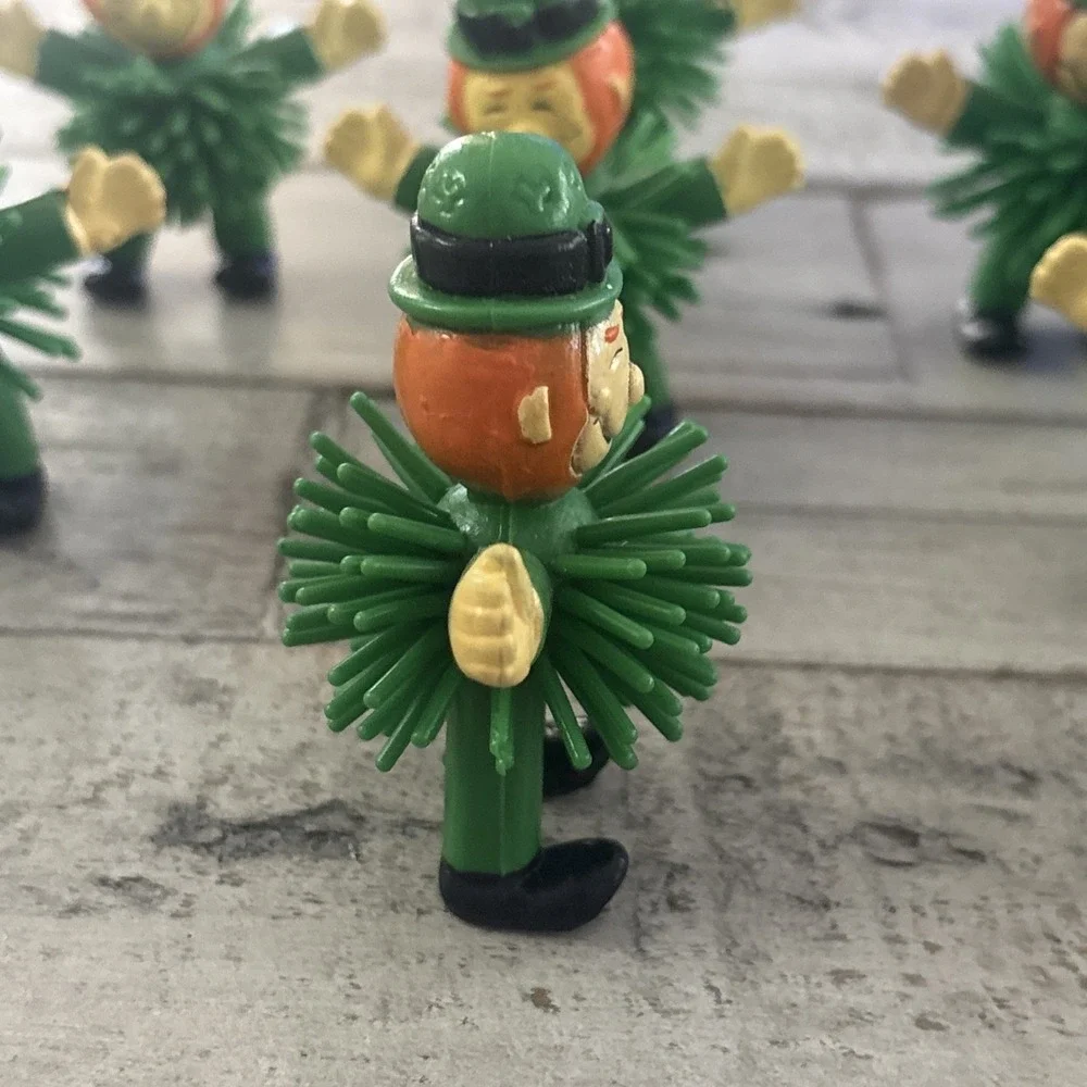 Rubber Spiked /‎ Porcupine ~ St Patrick's Day Leprechaun - 8 Lot